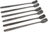 6 PCs Stainless Steel Mixing Spoon with Black Finish - Stirrer Spoon with Shovel-Shaped Head for Coffee, Ice Tea, Soft Drink, Cocktail, Length 6-1...