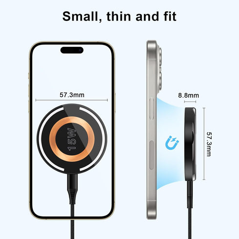 Android Wireless Charger Magnetic Fast Charging Stations Pad Car Phone Charger for iPhone 15 14 13 12,Google Pixel 8 Pro 7 Samsung Wireless Charge...