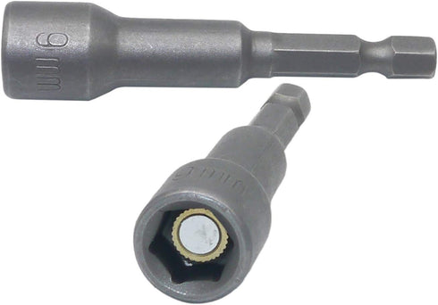 9mm Hex Shank Magnetic Nut Driver Power Screw Drill Bits Socket Wrench Tools 2Pcs...