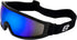 Birdz Eyewear Robin Shatterproof Skydiving Safety Goggles Blue ReflecTech Z87.1+ ANSI Lens...
