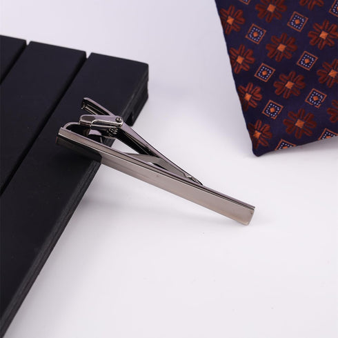 Men's tie clip Black electroplated copper classic simple fashion shirt and tie accessories tie pin...