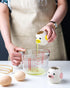 LuoCoCo Cute Egg Separator, Ceramics Vomiting Chicken Egg Yolk White Separator, Practical Household Small Egg Filter Splitter, Kitchen Gadget Baki...