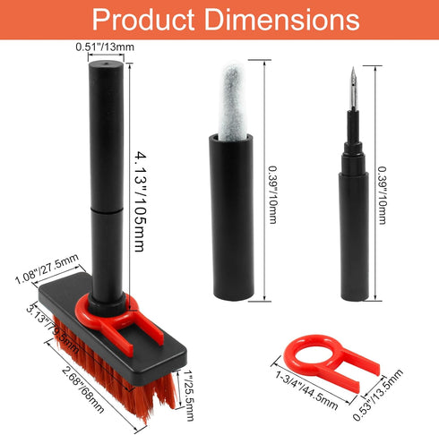 Keyboard Cleaning Brush, 5 in 1 Multi-Purpose Brush Kit Fit for Computer Keyboard, Laptop, Phone, Car Interior Detailing Cleaning Tools, 2 Pcs......