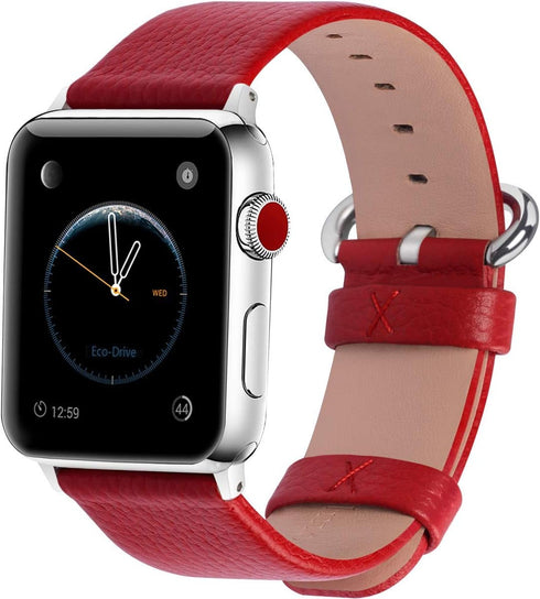 Fullmosa Leather Bands Compatible with Apple Watch Band 49mm 46mm 45mm 44mm 42mm 41mm 40mm 38mm Men Women for iWatch Ultra 2/Ultra/10/9/8/7/6/5/4/...