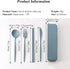 Plastic Travel Utensils, 4 Sets Camping Utensils Plastic Spoons and Forks Set Plastic Silverware, Portable Reusable Utensils Set with Case for Pic...
