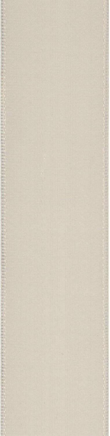 Berwick Offray 1.5" Single Face Satin Ribbon, Ivory White, 25 Yds...