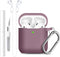 Lerobo Airpods Case Cover, with Cleaner Kit & Magnetic Airpod Strap Anti-Lost Cord Sports Lanyard,Soft Slicone Cover Compatible with Apple AirPods...