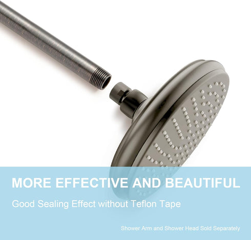 Shower Head Extension Arm 12 Inches, Oil Rubbed Bronze Shower Arm Extension Shower Head Extender Made of 304 Stainless Steel Shower Pipe Extension...