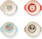 Red Rover Animal Bamboo Kid's Bowls Multicolor, Set of 4...