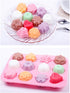 homEdge Food Grade Silicone Flowers Molds, Baking Pan with Flowers and Heart Shape Non-Stick 3-Pack Silicone Molds for Chocolate, Candy, Jelly, Ic...