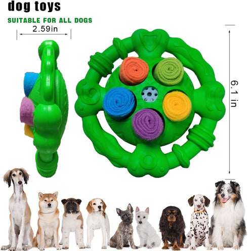 Dog Toys for Aggressive Chewers, Squeaky Tough Dog Chew Toys for Large Medium Small Dogs, Indestructible Durable Nylon Dog Toy, Encourage Natural ...