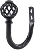 2 Pack Curtain Holdbacks,ULIFESTAR U Shaped Wall Mounted Curtain Tieback Hooks Drapery Tiebacks Decorative Curtain Hooks Window Treatment Holdback...