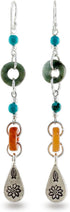 NOVICA Artisan Handcrafted Jade Silver Dangle | Turquoise Dangle | Beaded | Fine Sterling Silver | Multi Gem Earrings For Women...