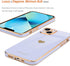 Teageo Compatible with iPhone 13 Case for Girl Women Cute Love-Heart Luxury Bling Plating Soft Back Cover Raised Full Camera Protection Bumper Sil...