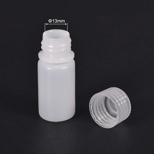 uxcell Plastic Lab Chemical Reagent Bottle, 15ml/0.5 oz Small Mouth Sample Sealing Liquid/Solid Storage Bottles, White 12pcs...