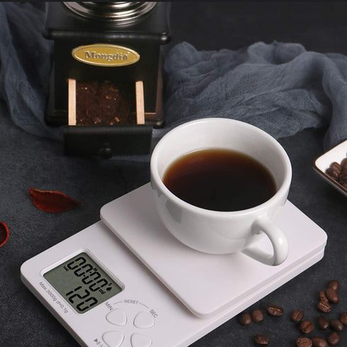 Coffee Digital Scale with Timer, Kitchen Scales Weight for Food Ounces and Grams - 2 Batteries Included...