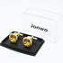 Yellow Zircon Gemstone Cufflinks for Men Lady In Gift Case Faceted Crystal Men's Cufflinks Jewelry Set for Wedding Anniversary Business Party Even...