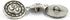 Bezelry 12 Pieces OM Buttons Metal Shank Buttons. 22mm (7/8 inch) (Antique Silver)...
