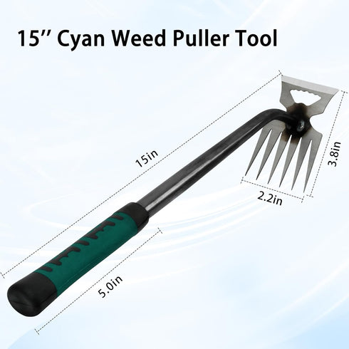 Weed Puller Tool, Time-Saving Garden Tools, Upgraded Hadfield Steel Weeding Tool Multifunctional Weeder, Dandelion Weed Puller Tool Gardening Tool...