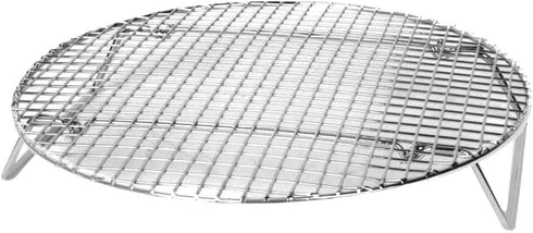 Excellante Nickel Plated Round Cooling/ Steamer Rack, 12-3/4-Inch...
