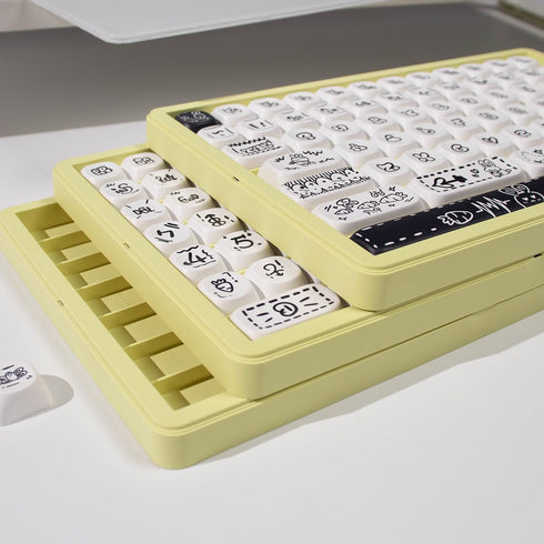 Sumgsn Keycaps Storage Box,Big Keycaps Container, 180 Keys Transparent Display Case Holds 7u Spacebar/Big Enter Key for XDA/Cherry/MOA/Mao Profile...