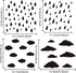 Raindrop Cloud Stencil Rain Drop Clouds Drawing Painting Stencils 11.8×11.8 Inch Reusable Weather Stencil for Wall Decoration Window Paper DIY Art...