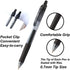 30 Pack Black Gel Pens, Retractable Medium Point Gel Ink Pens Smooth Writing for School Office Home, Comfort Grip(15 Pens with 15 Refills)...