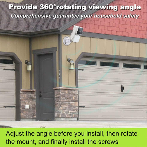 Wall Mount for Wyze Cam Pan V3/Wyze Cam V3, 360 Degree Swivel Adjustable Mount for Wyze Cam Pan, Wyze Cam V3/V2 and Other Indoor Outdoor Security ...