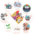 Vicloon Baby Books Toys, 2PCS Baby Books 6 to 12 Months, Touch and Feel Transport and Space Theme Crinkle Cloth Book, Tummy Time Soft Books Toys f...