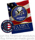 Breeze Decor US Family Honor Garden Flag Armed Forces Navy USN Seabee United State American Military Veteran Retire Official House Banner Small Ya...
