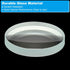PATIKIL 4" (100mm) Focal Length Double Concave Lens, 40mm Diameter 6mm Height Glass Optically Polished Round Edges Lens for Physics Experiment, Cl...