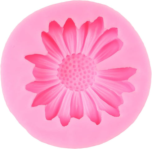 Chrysanthemum Flower Silicone Mold Daisy Flower Fondant Cake Molds For Cake Decoration Cupcake Topper Candy Chocolate Sugar Craft Polymer Clay Gum...
