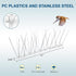 Bird Spikes, 4 Pack Pigeon Spikes of Stainless Steel for Outside to Keep Birds Away, Bird Scare Devices for Small Bird Cat Squirrel, Pigeon Spikes...