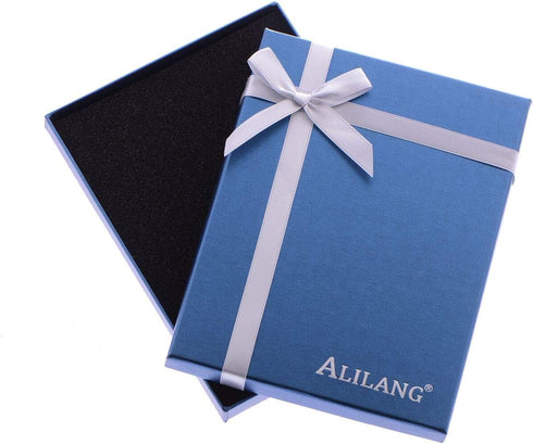 Alilang Golden Tone Sparkle Green Blue Crystal Rhinestones Butterfly Insect Brooch Lapel Pins for Hat Bag Suit Tie...