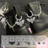 16 Pcs 8 Styles Alloy Butterfly Shoe Charms, Antique Silver Electrophoresis Black Moth Shoe Decoration Moon Skull Shoe Charm with Spring Ring for ...