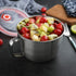 18/8 Stainless Steel Leak Proof Food Storage Container with Handle and Lid, Snack Bowl, Stainless Steel Bento Lunch Box, Soup Bowl, Noodle Pot, Ra...