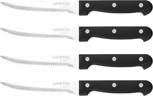Hampton Forge Brighton 4Pc Steak Set, 0.40 LB, Black...