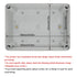 LeMotech Junction Box IP67 Waterproof Dustproof ABS Plastic Project Box for Electrical Outdoor Enclosure Gray 6.9 x 4.9 x 3 inch (175 x 125 x 75 m...