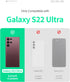 GOOSPERY Magnetic Door Bumper Compatible with Galaxy S22 Ultra Case, Card Holder Wallet Easy Magnet Auto Closing Protective Dual Layer Sturdy Phon...
