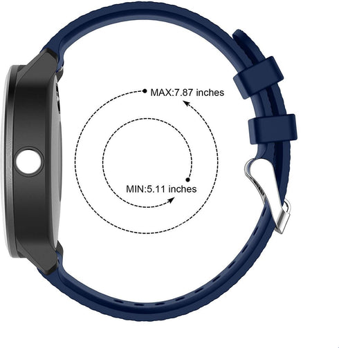 Watch Bands for Vivoactive 3, 20mm Soft Silicone Replacement Bands for Garmin Vivoactive 3/ Garmin Forerunner 645 Music/Galaxy 42mm/Galaxy Watch 3...