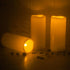 Outdoor Waterproof Candles Battery Operated 3'' x 7'' Flameless Pillar Candle with Timer Flickering Plastic Electric LED Lights for Wedding Party ...