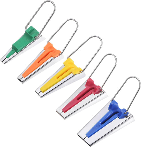 HARFINGTON Bias Tape Maker Kit 6mm 12mm 18mm 25mm 9mm Single and Double Fold Fabric Bias Binding Maker Sew Tool for Fabric Quilting Sewing Craftin...