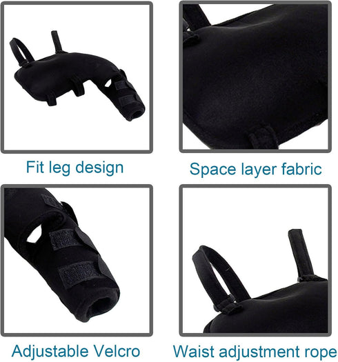 Pet Leg Joint Wrap Protector for Dogs, Adjustable Dog Elbow Brace Protector Pads, Puppy Wounds Compression Wrap Sleeve Prevent Licking, Pets Recov...