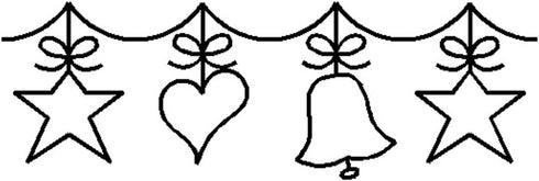 Quilting Creations Christmas Garland Quilt Stencil, 3"...