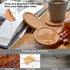 Natural Round Cork Coasters for Drinks with Lip Edge Absorbent Heat and Water Resistant Reusable Durable Saucers for Bar Glass Cup/Mug Coffee Coas...