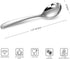 KEAWELL Premium 7.3 Inches Soup Spoons with Hook Handle, Set of 4, 18/10 Stainless Steel, Deep Bowl, Perfect for Ramen, Pho, Miso, Dumplings, Nood...
