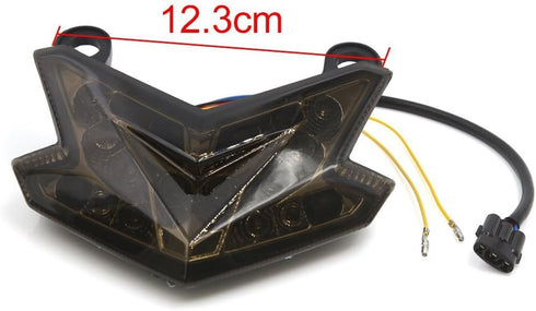 TAWSK Motorcycle LED Integrated Brake Tail Light Turn Signals Smoke Lens Stop Rear Lamp for Kawasaki Z125 Z800 ZX6R 636 13-14...