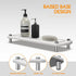 Instant Dry Bathroom Kitchen Sink Organizer, Diatomite Stone Drying Tray for Soap Dispenser, Sponge Brush and Toothbrush Cup, Countertop Fast Dryi...