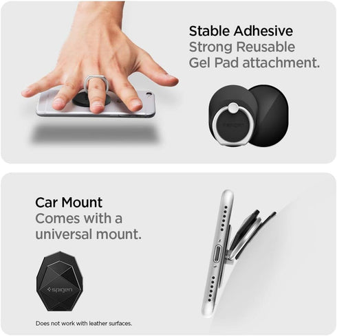 Spigen Style Ring Cell Phone Ring Phone Grip/Stand/Holder for All Phones and Tablets - Black......