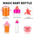 SCOM Magic Juice and Milk Nursing Bottle with Pacifier for Baby Doll Accessories, 3 Piece Pretend Play Feeding Toy Set for Age 4+ (PINK)...